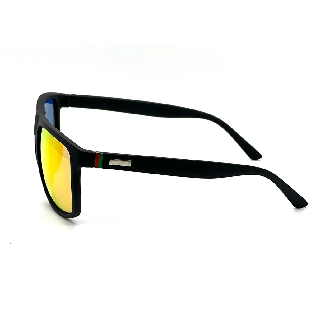 Women‎ Black Red Mirror Lens Square Frame Sport Sunglasses Modern Casual Outfit